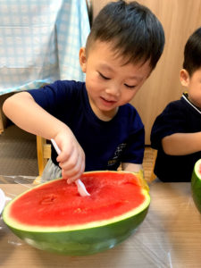watermelon cooking at preschool