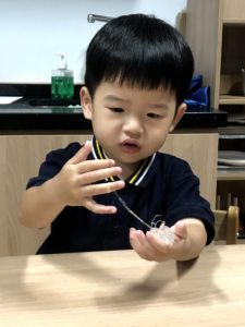 cooking at preschool orange jelly