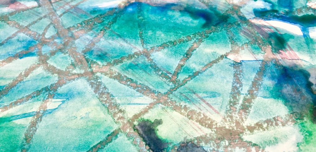 crayon resistant process art